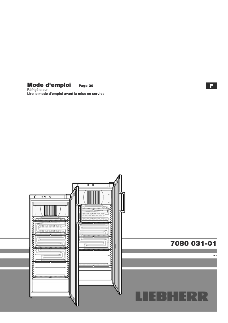 Page n°1 - Manuel utilisateur Liebherr FKvsl 2610 Premium