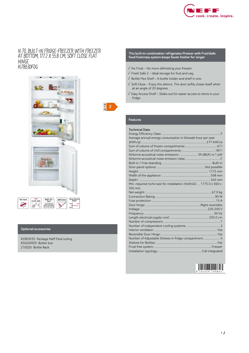 Image de la première page du manuel de l'appareil KI7863DF0G