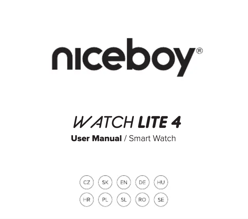 Page 1 de la notice Manuel utilisateur Niceboy WATCH Lite 4