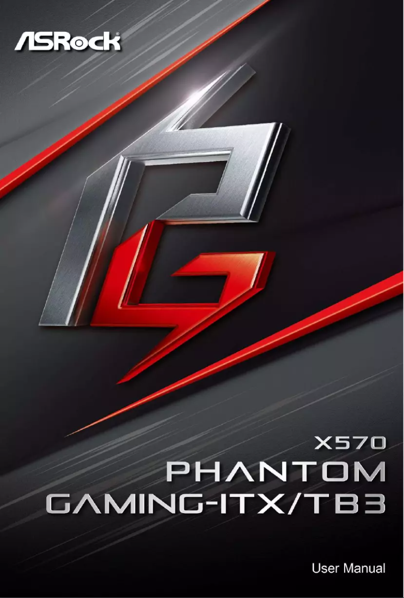 Image de la première page du manuel de l'appareil X570 Phantom Gaming-ITX