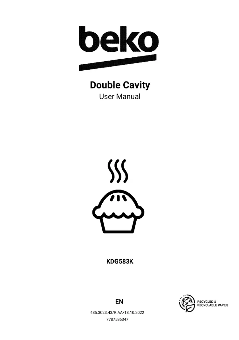 Image de la première page du manuel de l'appareil KDG583K