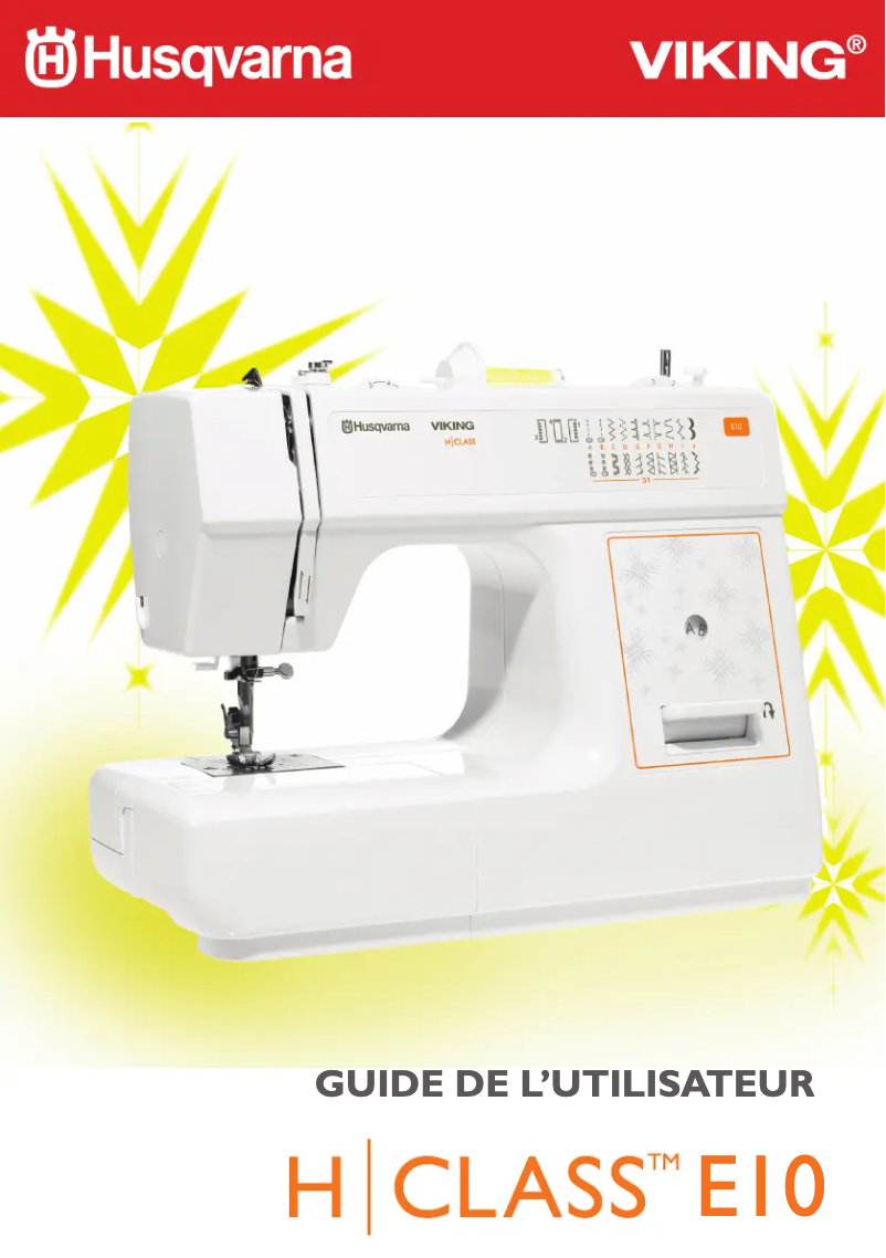Page n°1 - Manuel utilisateur Husqvarna-Viking H Class E10