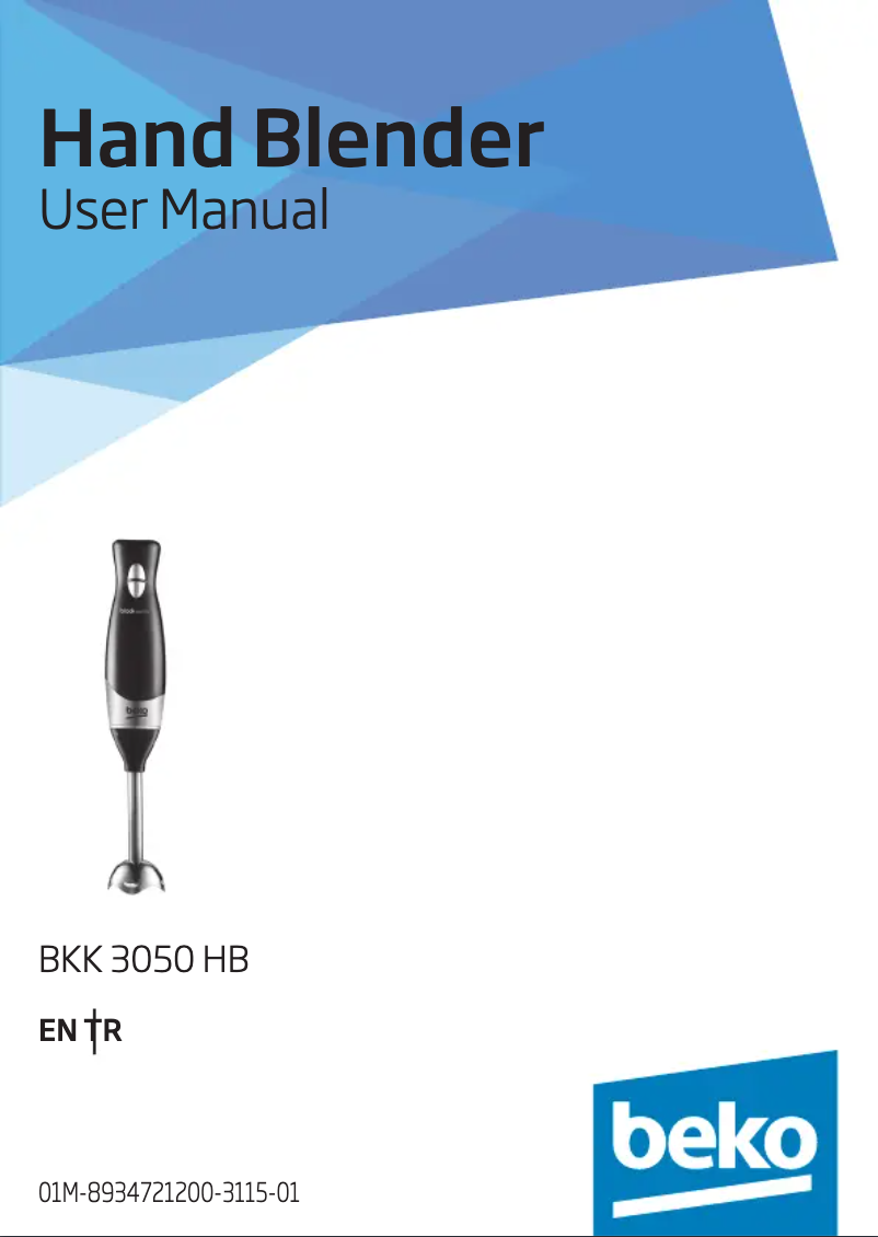 Page 1 de la notice Manuel utilisateur Beko BKK 3050 HB