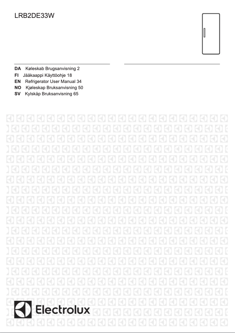 Page 1 de la notice Manuel utilisateur Electrolux LRB2DE33W