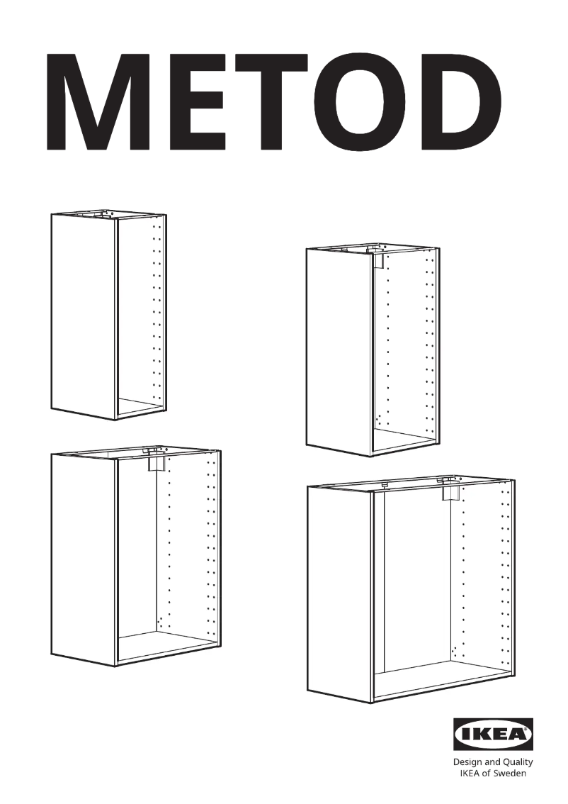 Página 1 del manual Manual de usuario Ikea METOD 602.708.81