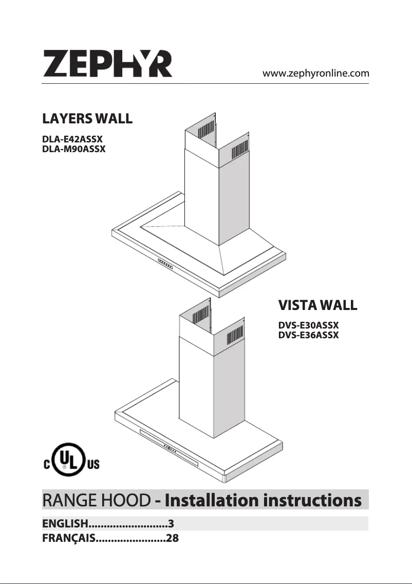 Página 1 del manual Manual de usuario Zephyr DVS-E36ASSX