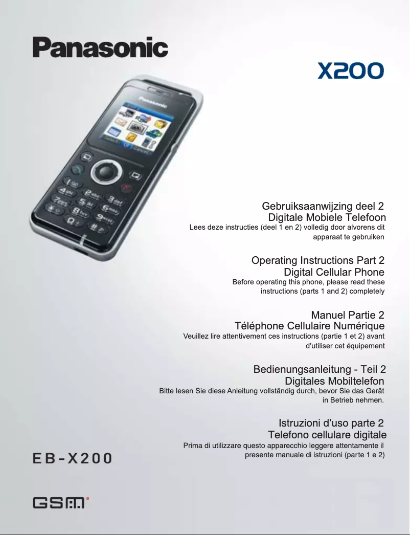 Page n°1 - Manuel utilisateur EMC X200