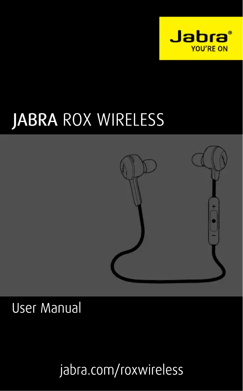 Page n°1 - Manuel utilisateur Jabra Rox Wireless