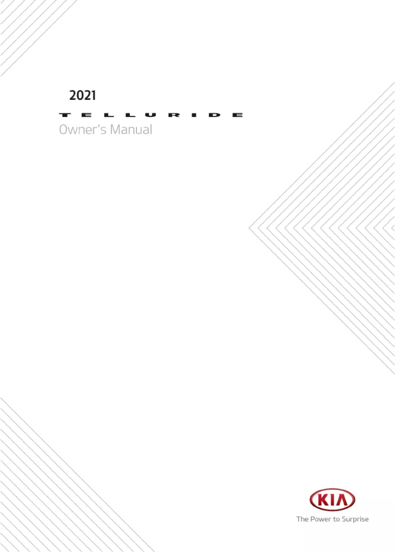 Page 1 de la notice Manuel utilisateur Kia Telluride (2021)