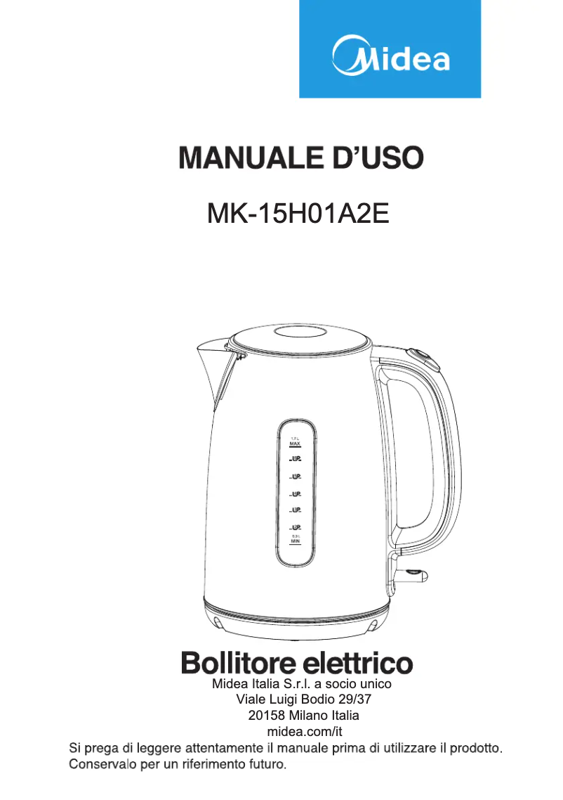 Página 1 del manual Manual de usuario Midea MK-15H01A2E