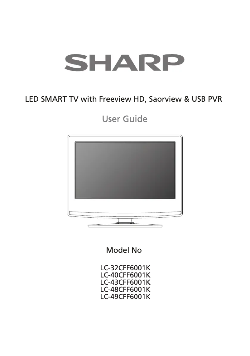 Page n°1 - Manuel utilisateur Sharp LC-43CFF6001K