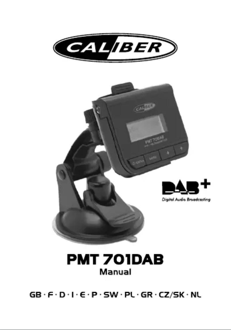 Image de la première page du manuel de l'appareil PMT 701DAB