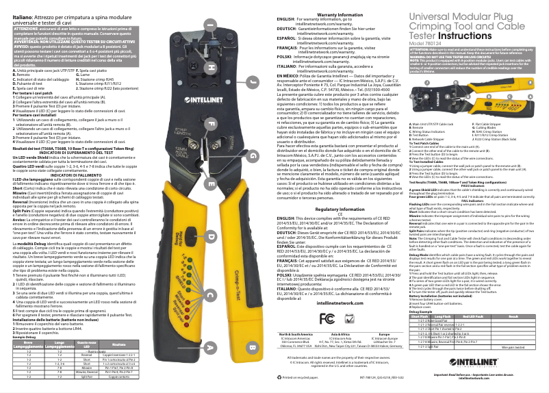 Image de la première page du manuel de l'appareil 780124