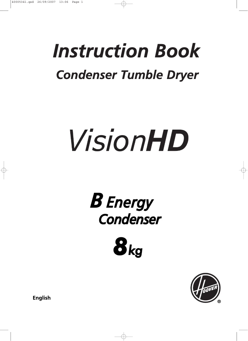 Page n°1 - Manuel utilisateur Hoover VHC 381XT-84