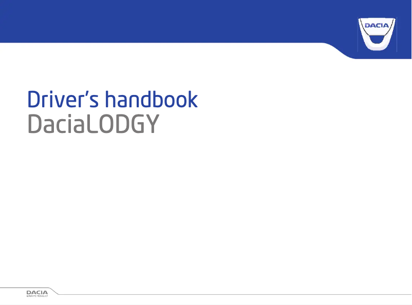 Image de la première page du manuel de l'appareil Lodgy (2022)