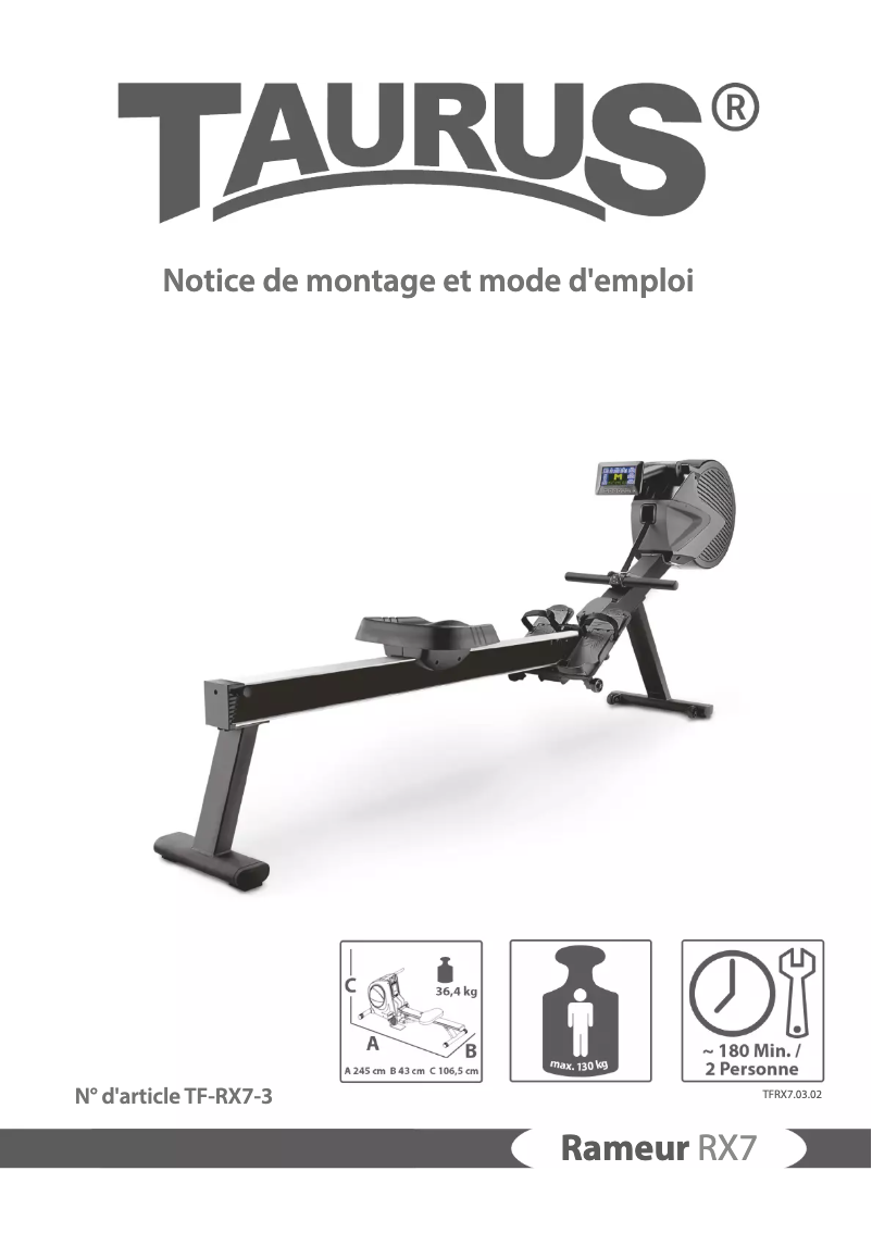 Page n°1 - Manuel utilisateur Taurus RX7