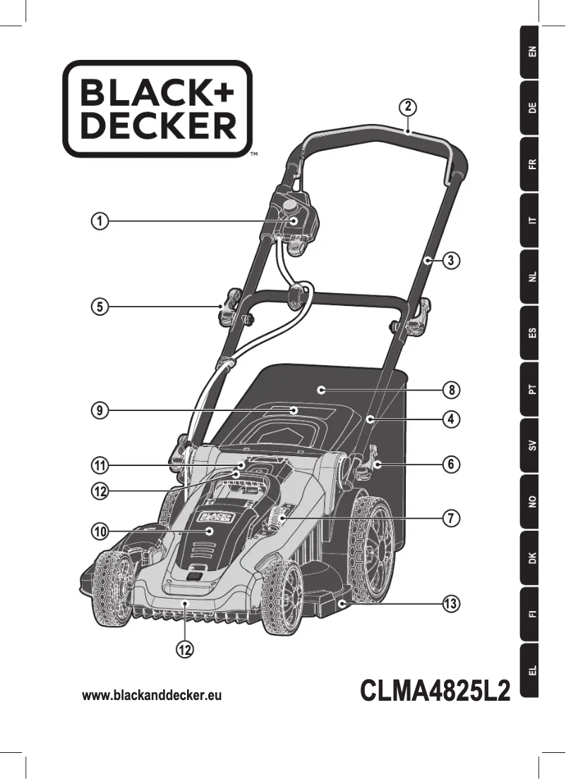 Page n°1 - Manuel utilisateur Black & Decker CLMA4825L2