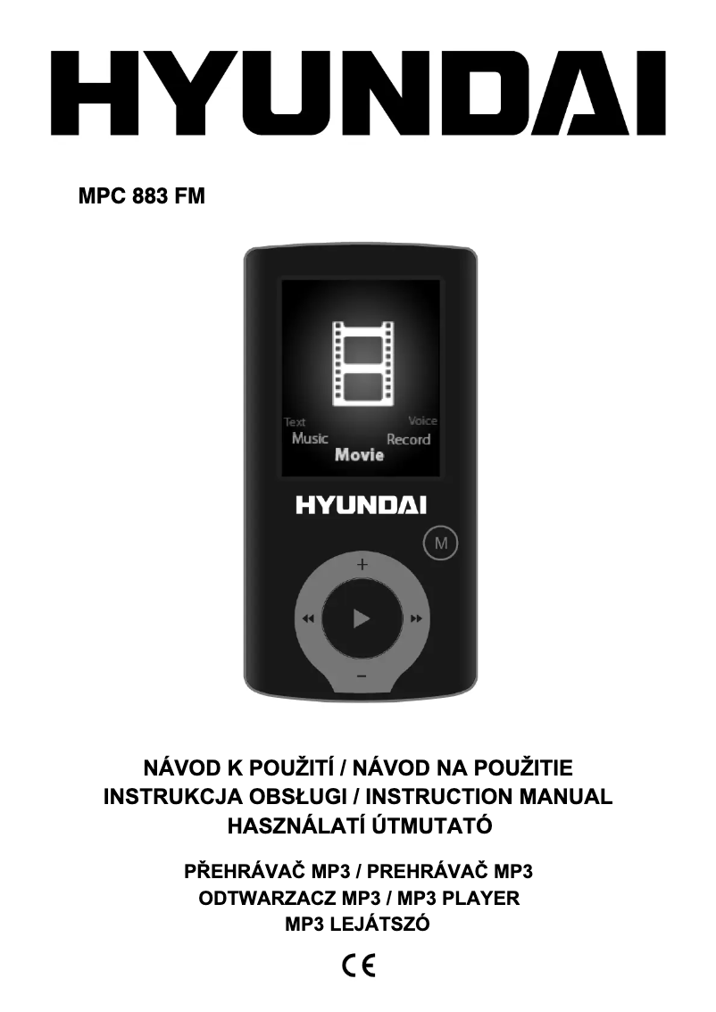 Page 1 de la notice Manuel utilisateur Hyundai MPC 883 FM