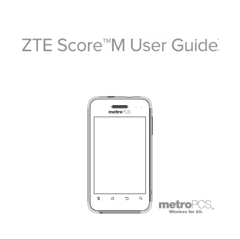 Page 1 de la notice Manuel utilisateur ZTE Score M