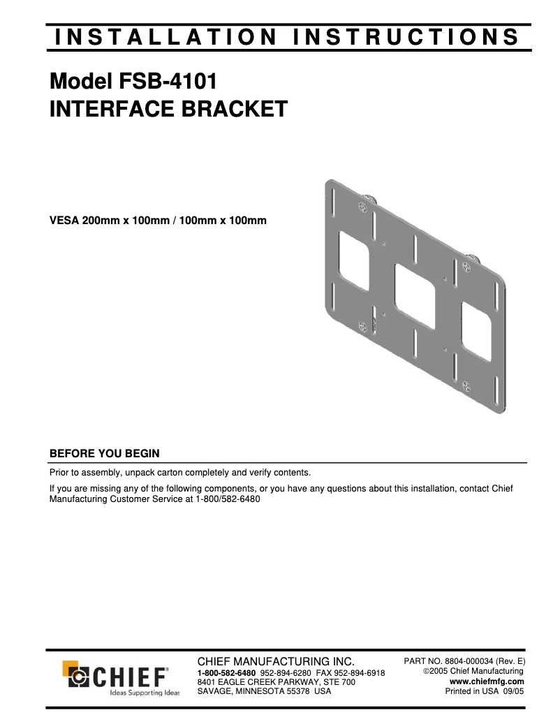 Image de la première page du manuel de l'appareil FSB4101S