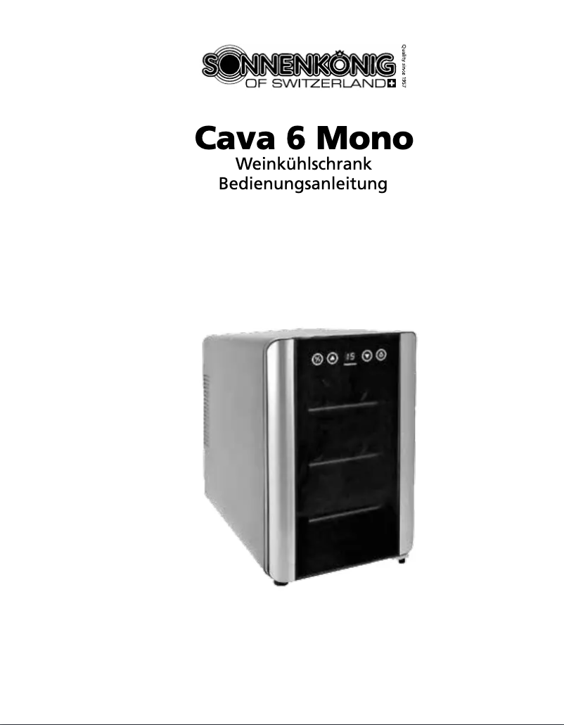 Page 1 de la notice Manuel utilisateur Sonnenkönig Cava 6 MONO
