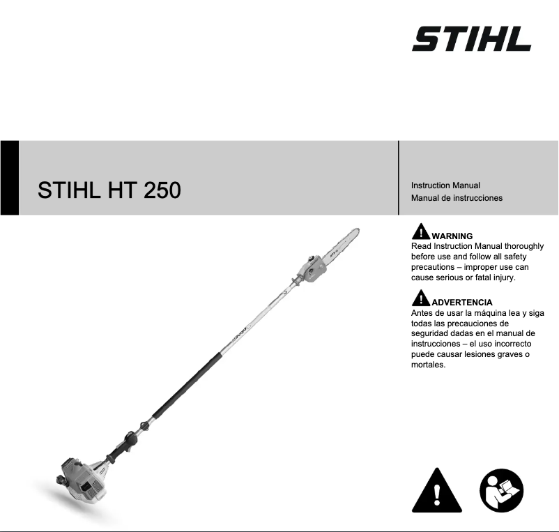 Page 1 de la notice Manuel utilisateur Stihl HT 250