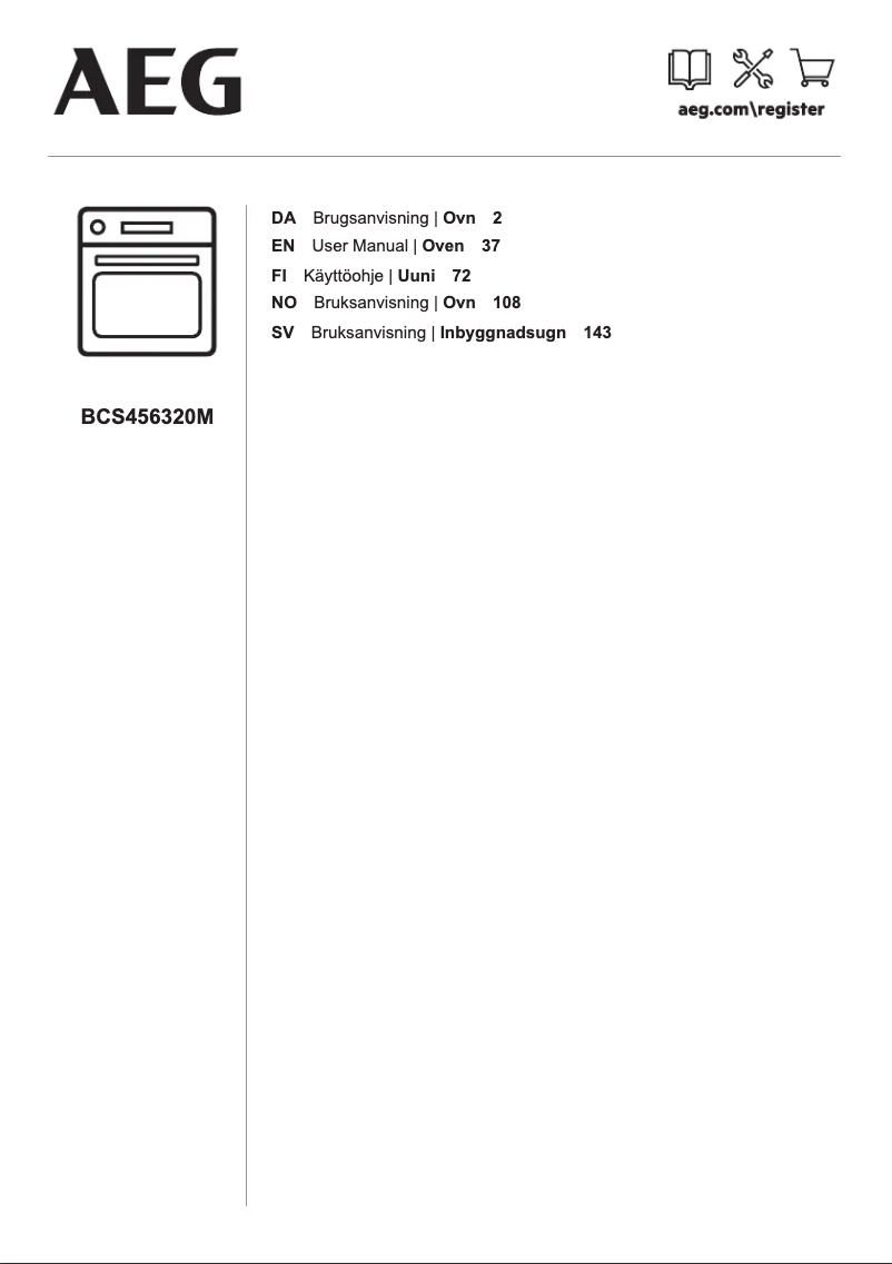 Page 1 de la notice Manuel utilisateur AEG BCS456320M