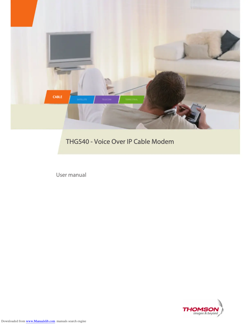 Page 1 de la notice Manuel utilisateur Thomson THG540