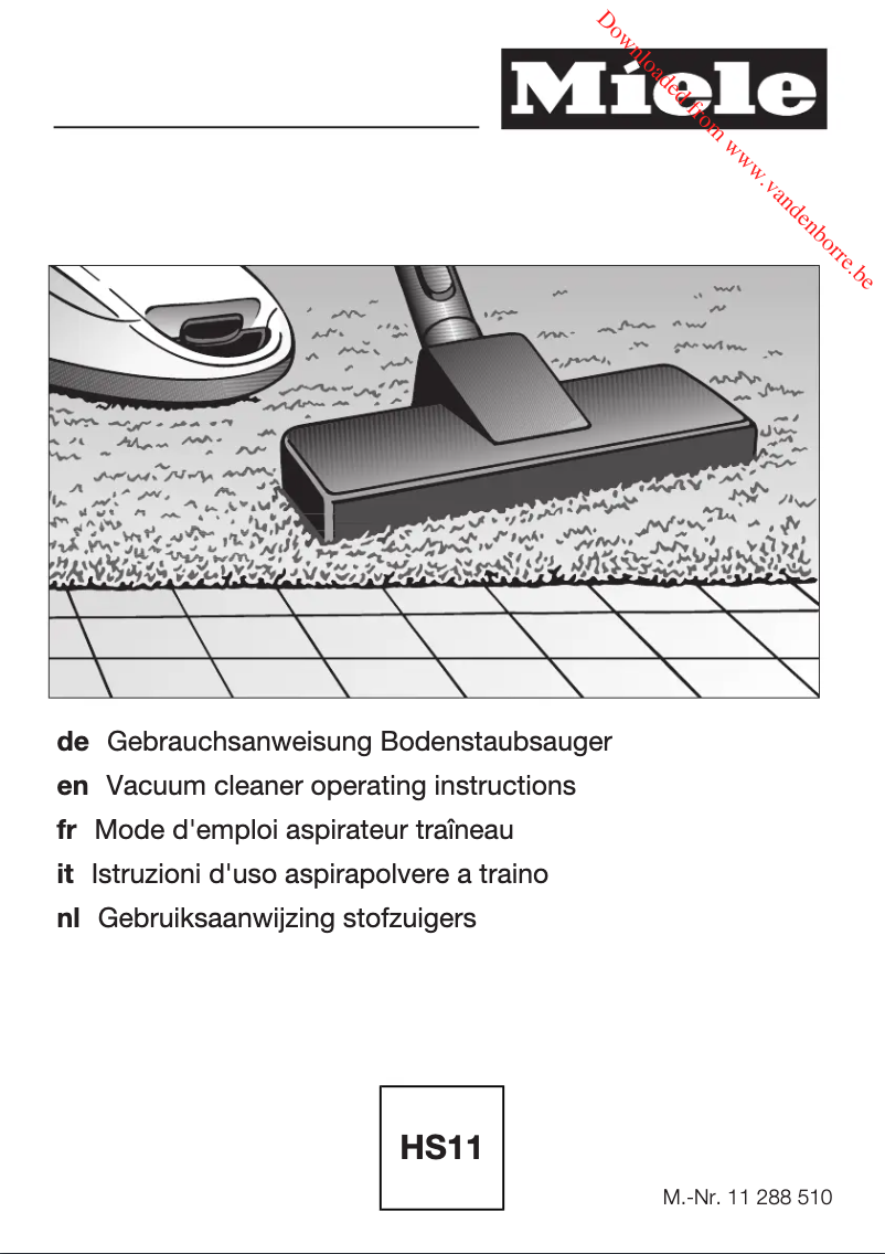 Page n°1 - Manuel utilisateur Miele Complete C2 PowerLine