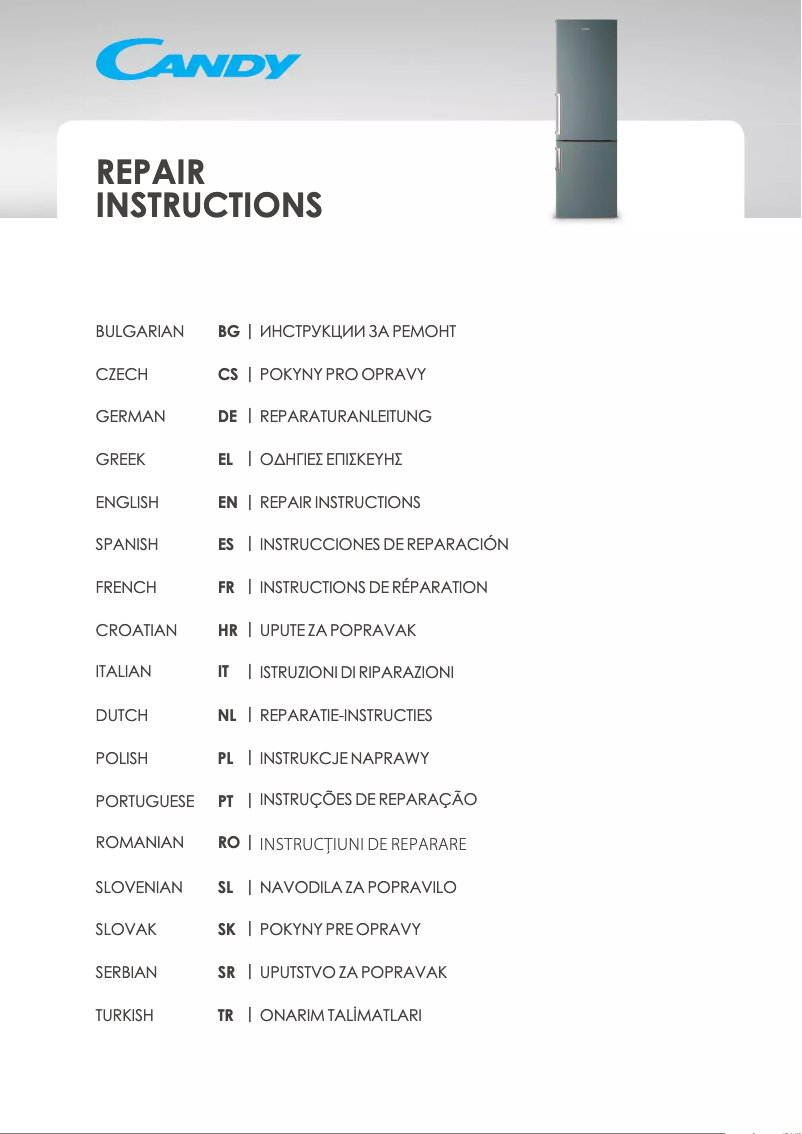 Page 1 de la notice Manuel utilisateur Candy SD-217