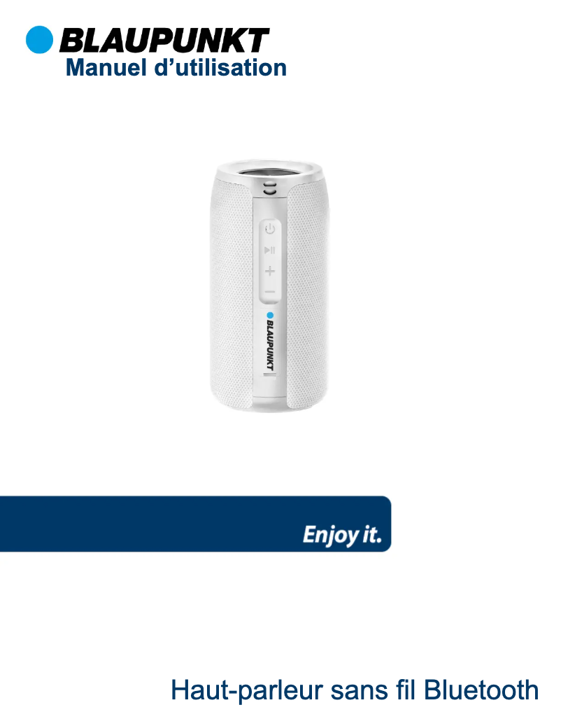 Image de la première page du manuel de l'appareil BLP3935