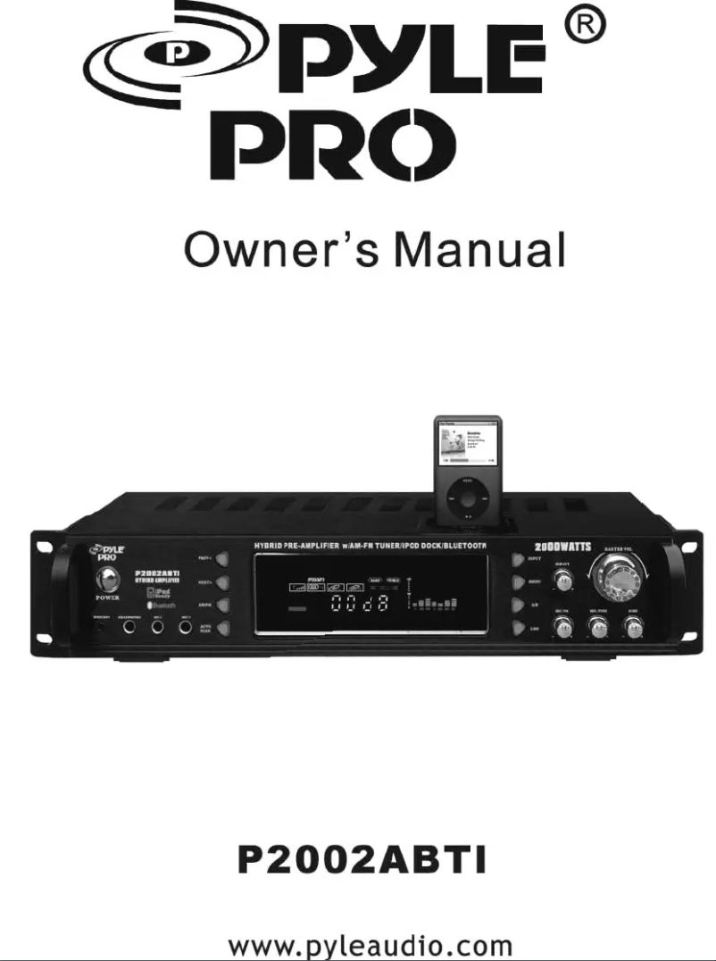 Page 1 de la notice Manuel utilisateur Pyle P2002ABTI