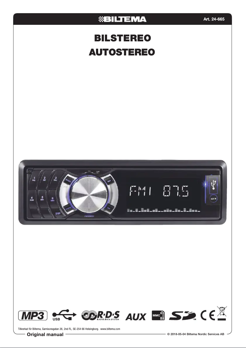 Página 1 del manual Manual de usuario Biltema 24-665