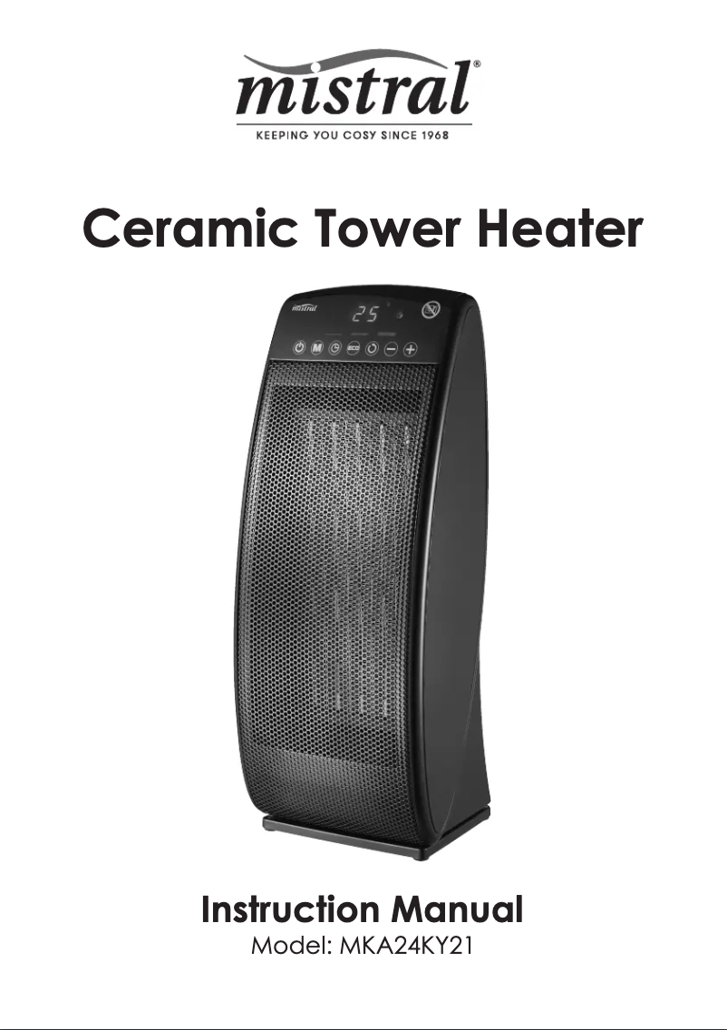 Página 1 del manual Manual de usuario Mistral MKA24KY21