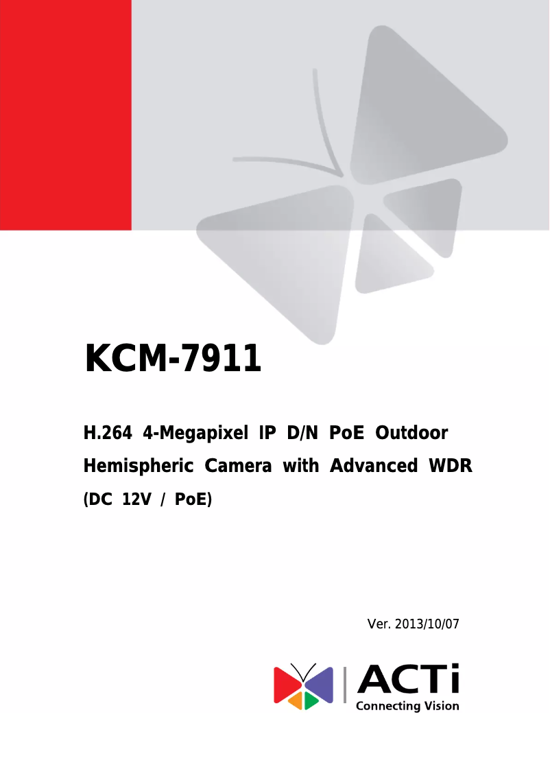 Page n°1 - Manuel utilisateur United Digital Technologies KCM-7911