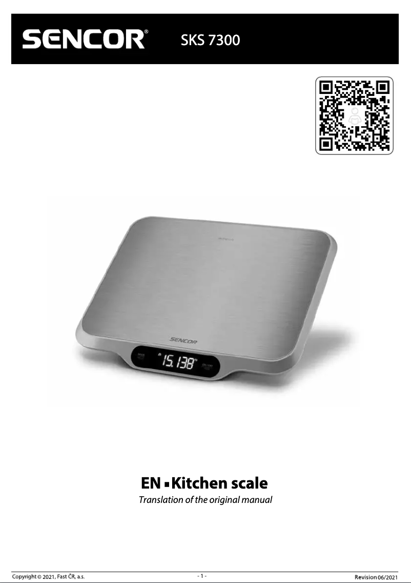 Imagen de la primera página del manual del dispositivo SKS 7300