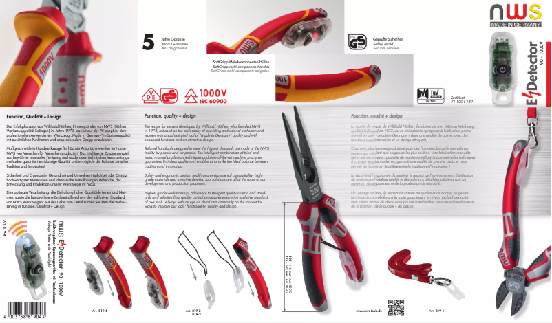 Page 1 de la notice Manuel utilisateur NWS 819-4