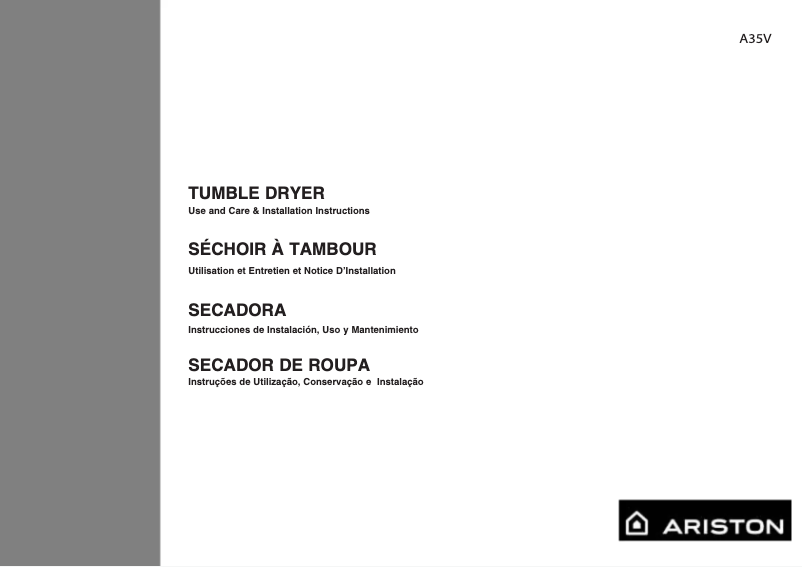 Page 1 de la notice Manuel utilisateur Ariston Thermo A35V