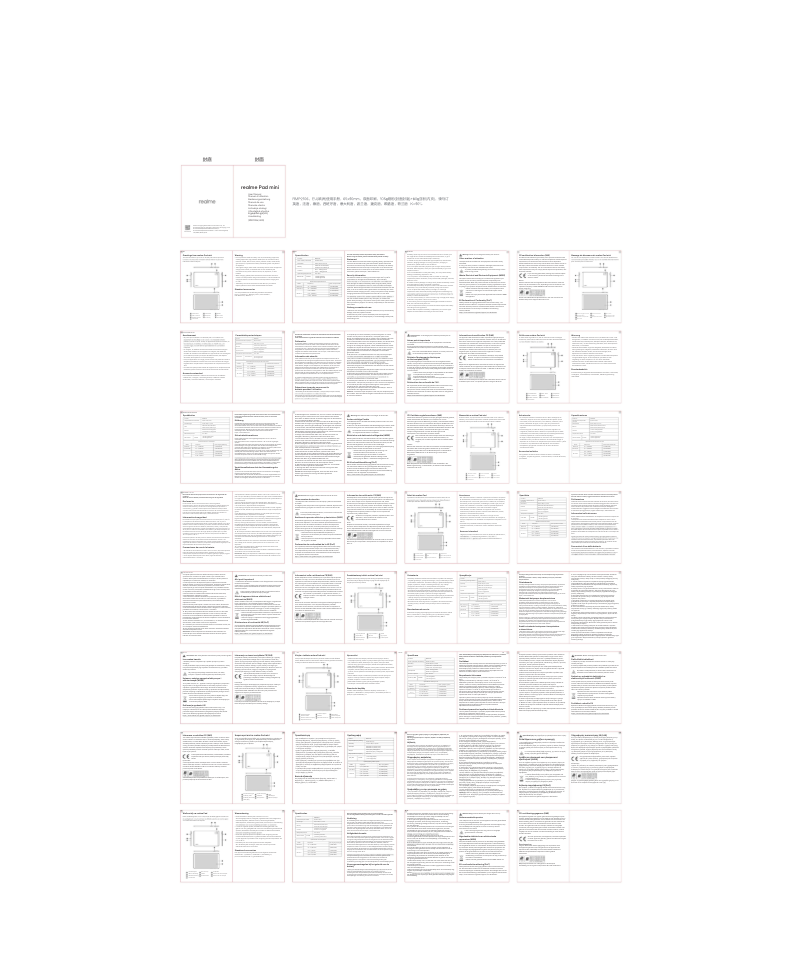 Page n°1 - Manuel utilisateur Realme Pad Mini