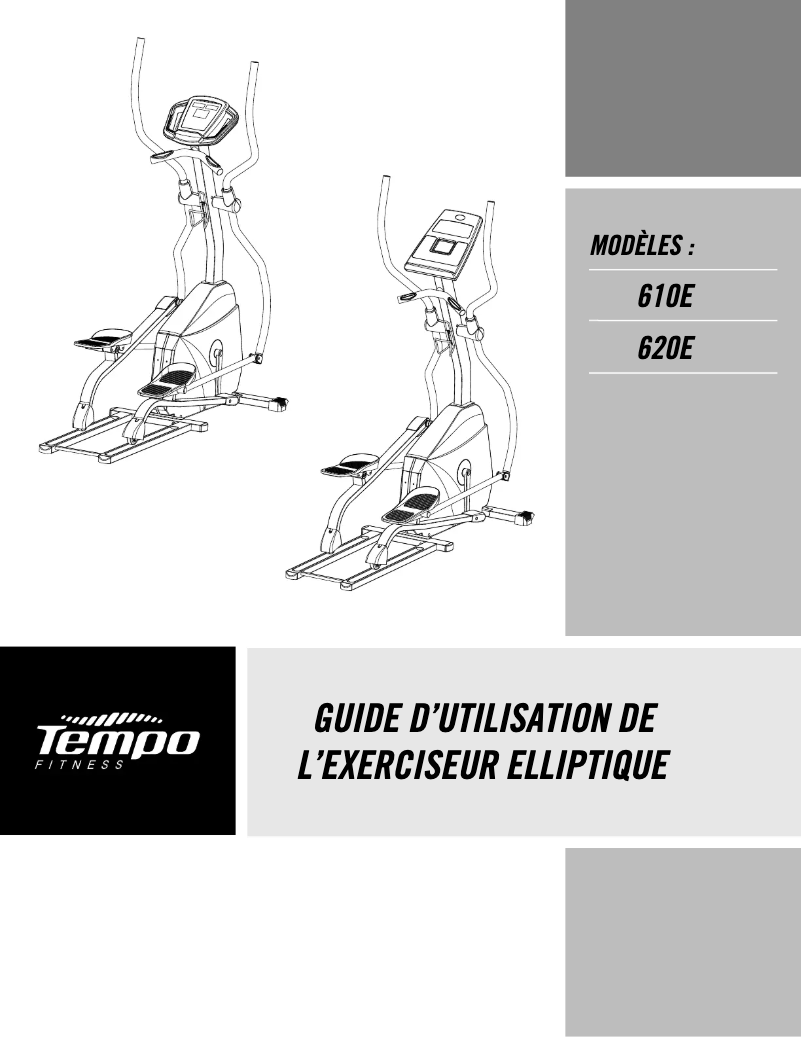 Página 1 del manual Manual de usuario Tempo Fitness 610E