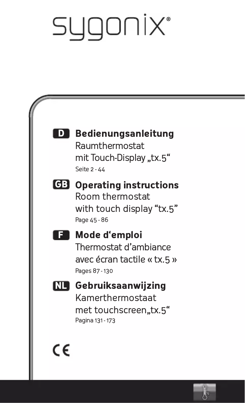 Page 1 de la notice Manuel utilisateur Sygonix tx.5