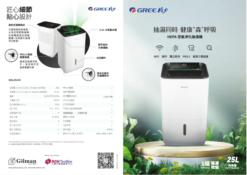 Página 1 del manual Catálogo Gree GGL25AW