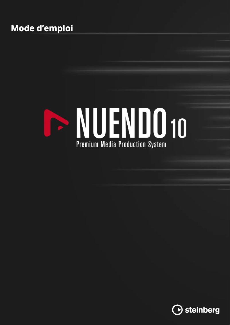 Image de la première page du manuel de l'appareil Nuendo 10