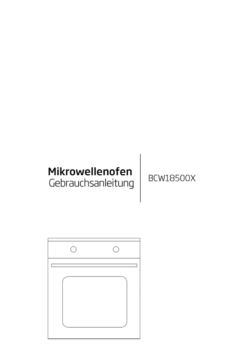Page 1 de la notice Manuel utilisateur Beko BCW18500X
