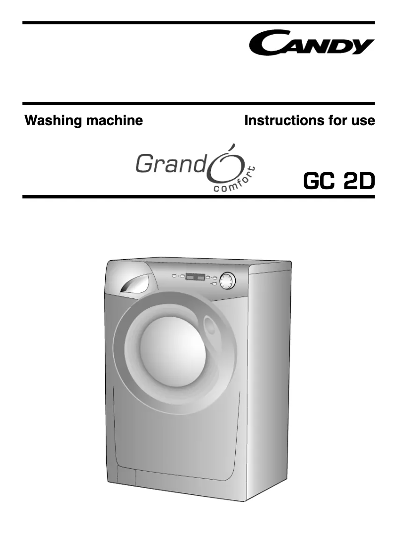 Image de la première page du manuel de l'appareil GC 1662D1B/1-80