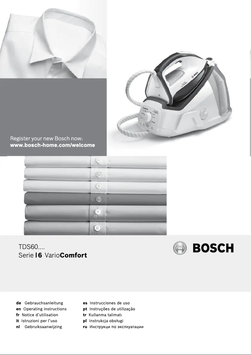 Page 1 de la notice Manuel utilisateur Bosch TDS6080
