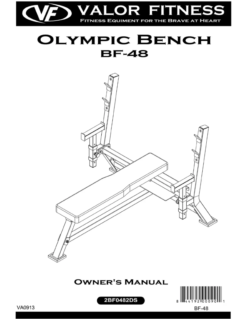 Page 1 de la notice Manuel utilisateur Valor Fitness BF-48