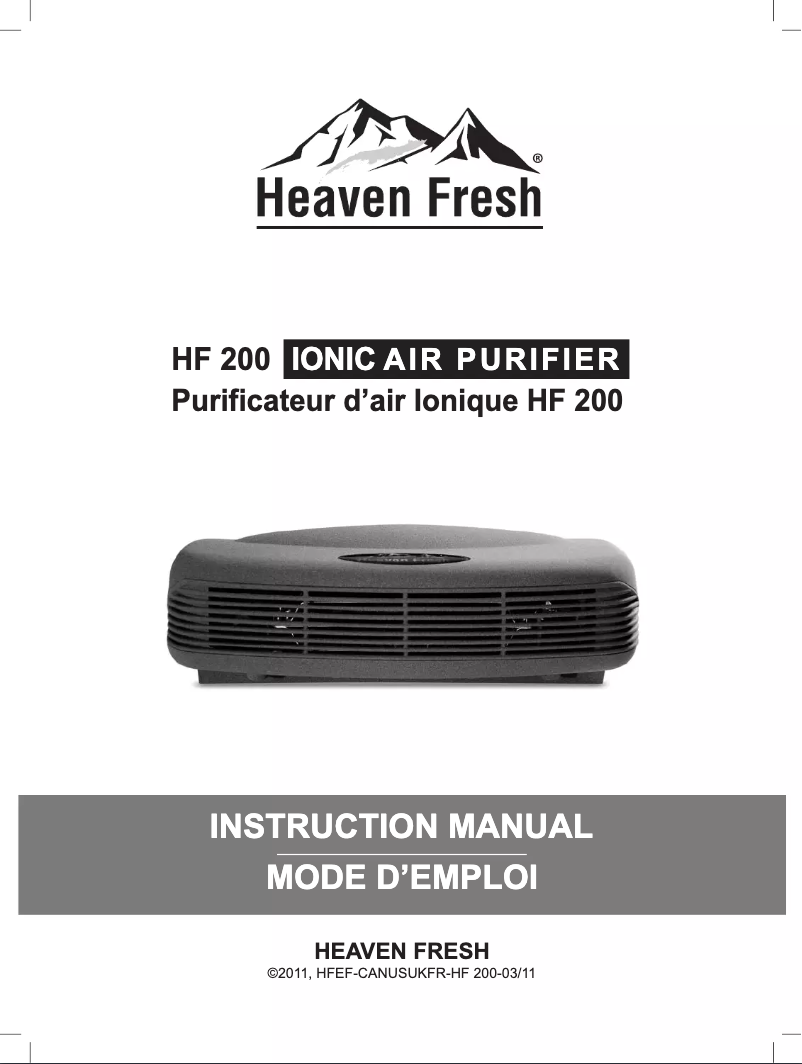 Page n°1 - Manuel utilisateur Heaven Fresh HF 200
