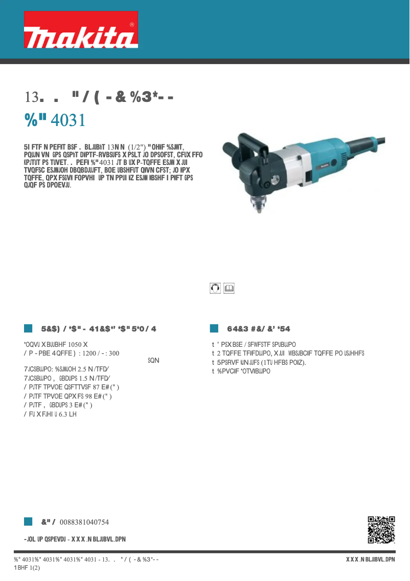 Image de la première page du manuel de l'appareil DA4031