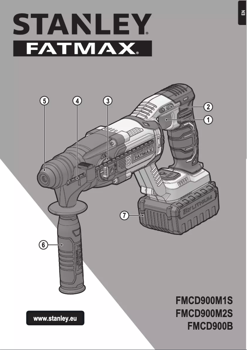 Page n°1 - Manuel utilisateur Stanley FMCD900
